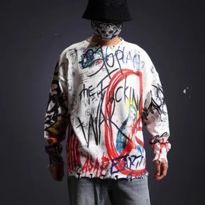 Neon Vandal Graffiti Sweater 02
