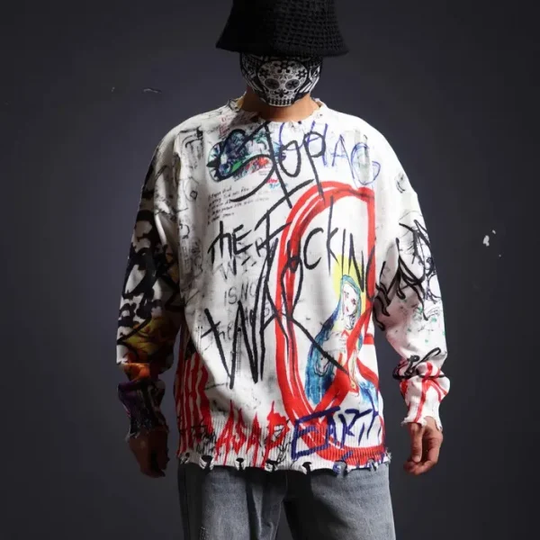 Neon Vandal Graffiti Sweater 02