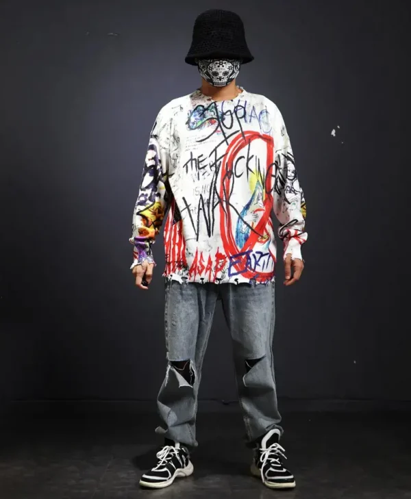 Neon Vandal Graffiti Sweater 06