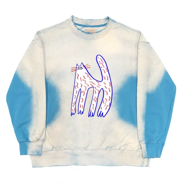 Cloudwalker Cat Crewneck Sweatshirt 01