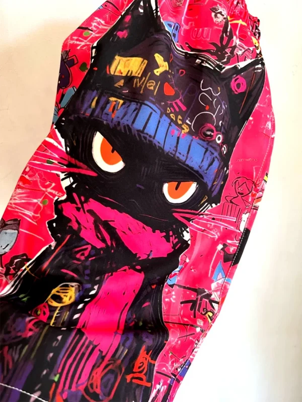 Cool Cat Graffiti Shorts Red 04