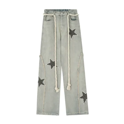 Cosmic Trail Denim Straight Cut Jeans 01