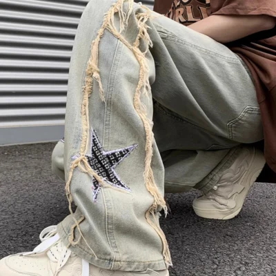 Cosmic Trail Denim Straight Cut Jeans 04