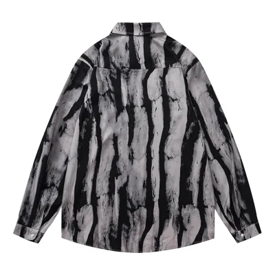 Monochrome Brushstroke Mens Urban Shirts Back 03