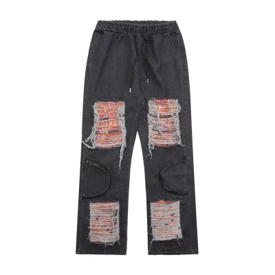 Neon Riot Patchwork Jeans 01