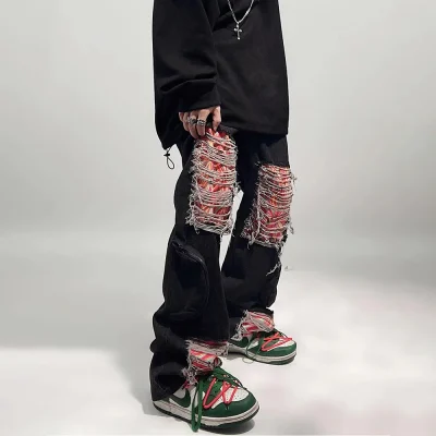 Neon Riot Patchwork Jeans 07