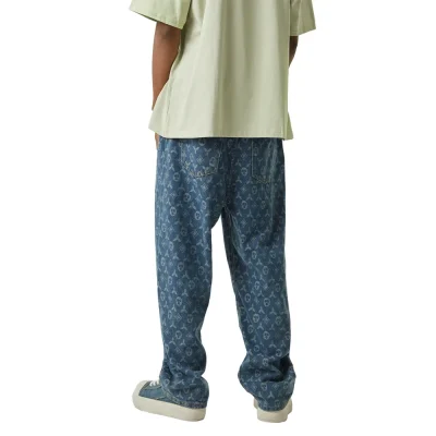 Skyline Jacquard Straight Fit Jeans 06