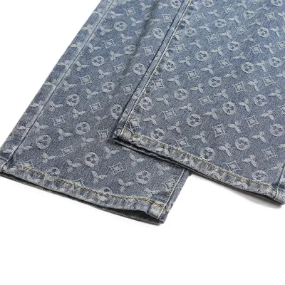 Skyline Jacquard Straight Fit Jeans 08