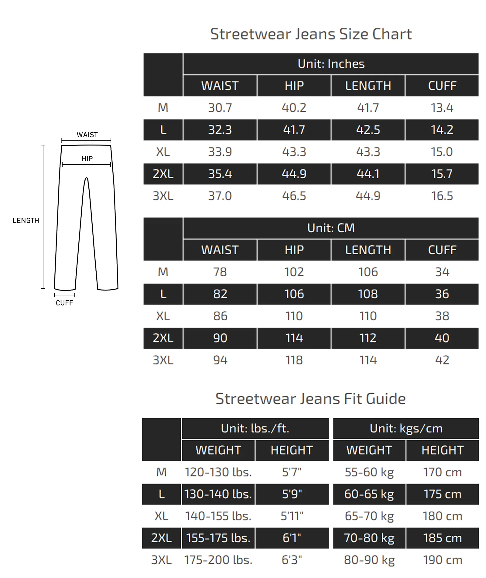Streetwear Jeans Size Chart 016 width=