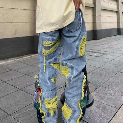 Wild Bloom Embroidered Jeans 10