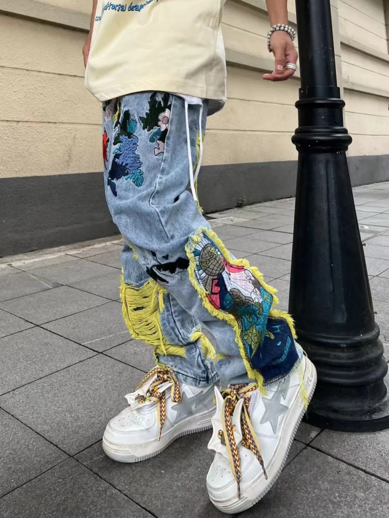 Wild Bloom Embroidered Jeans 11