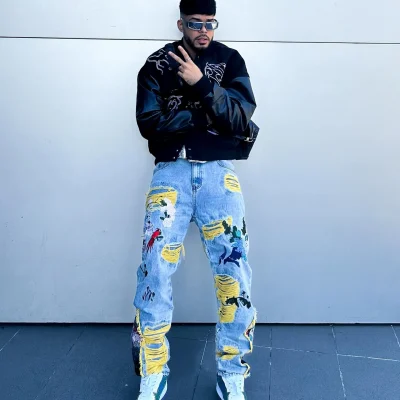 Wild Bloom Embroidered Jeans 14