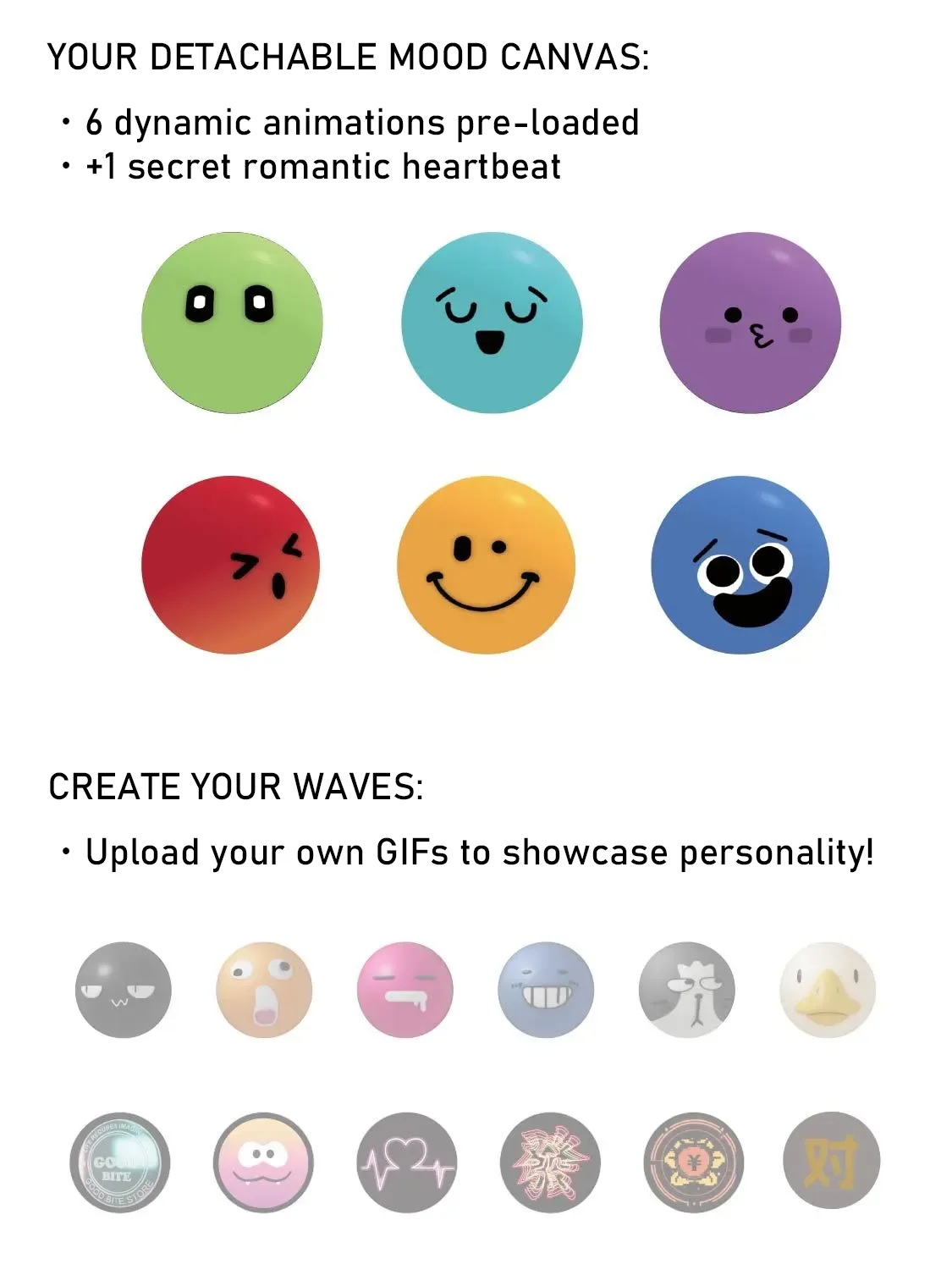 EmoPulse Smart Tee Mood-Display Tech with Cooling Comfort Mood Details